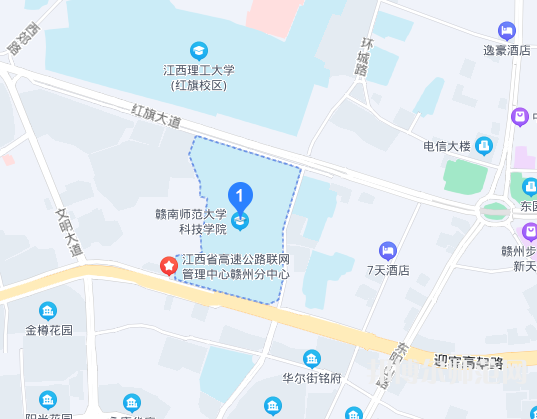 贛南師范學院科技學院2023年地址在哪里